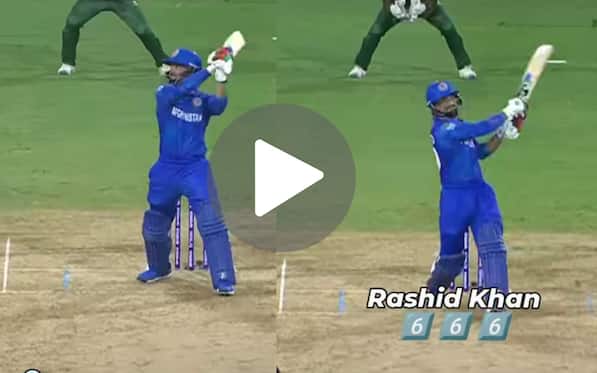 [Watch] 6, 6! Rashid Khan Stuns Tanzim Hasan Sakib With Blistering Final-Over Hitting